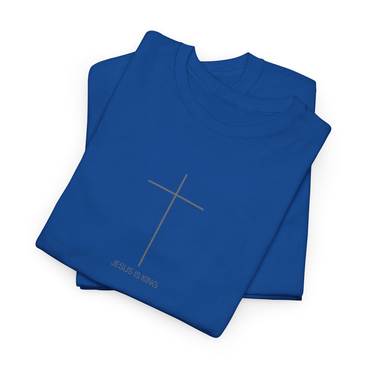 Christian Cross Minimalist Unisex T‑Shirt — Jesus IS King