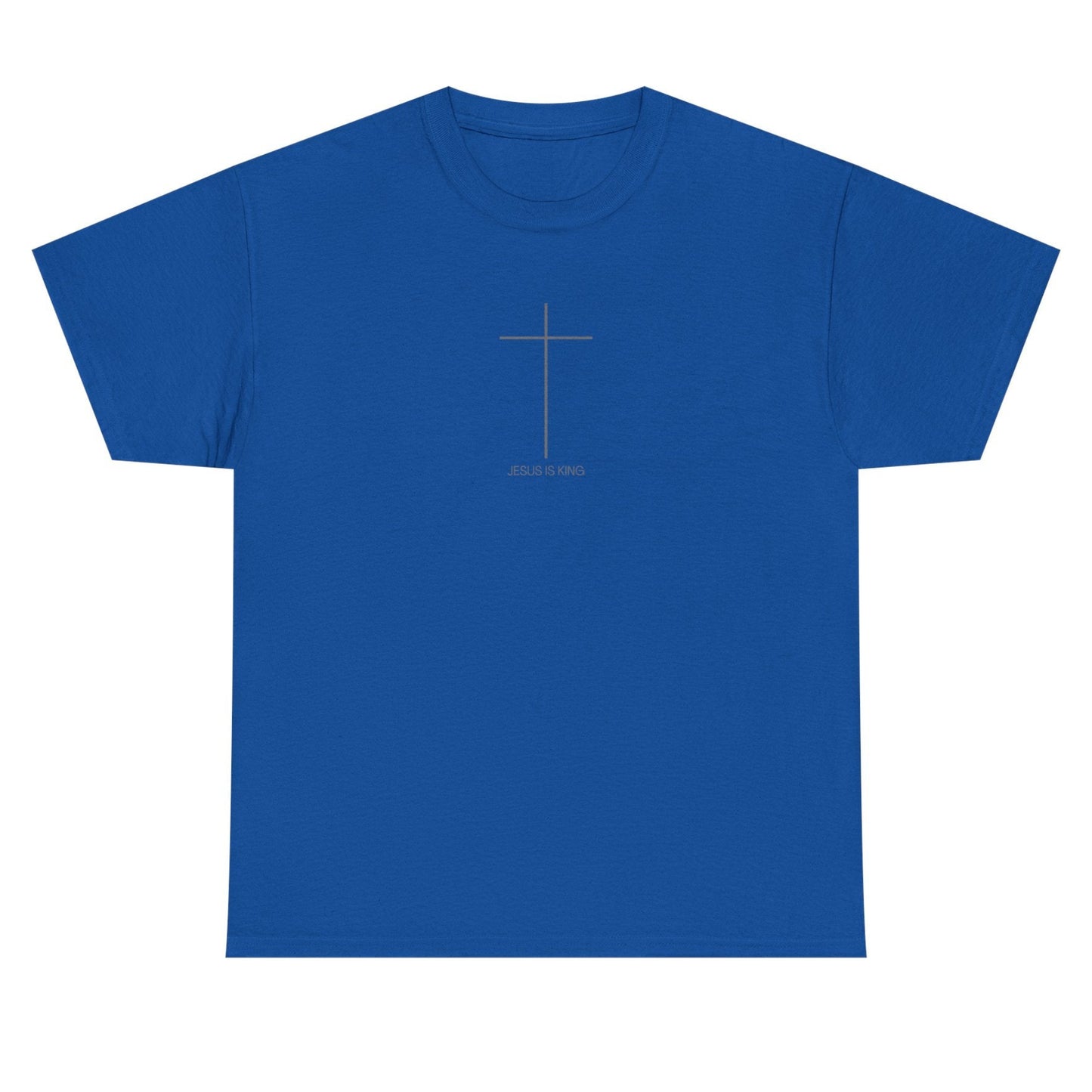 Christian Cross Minimalist Unisex T‑Shirt — Jesus IS King
