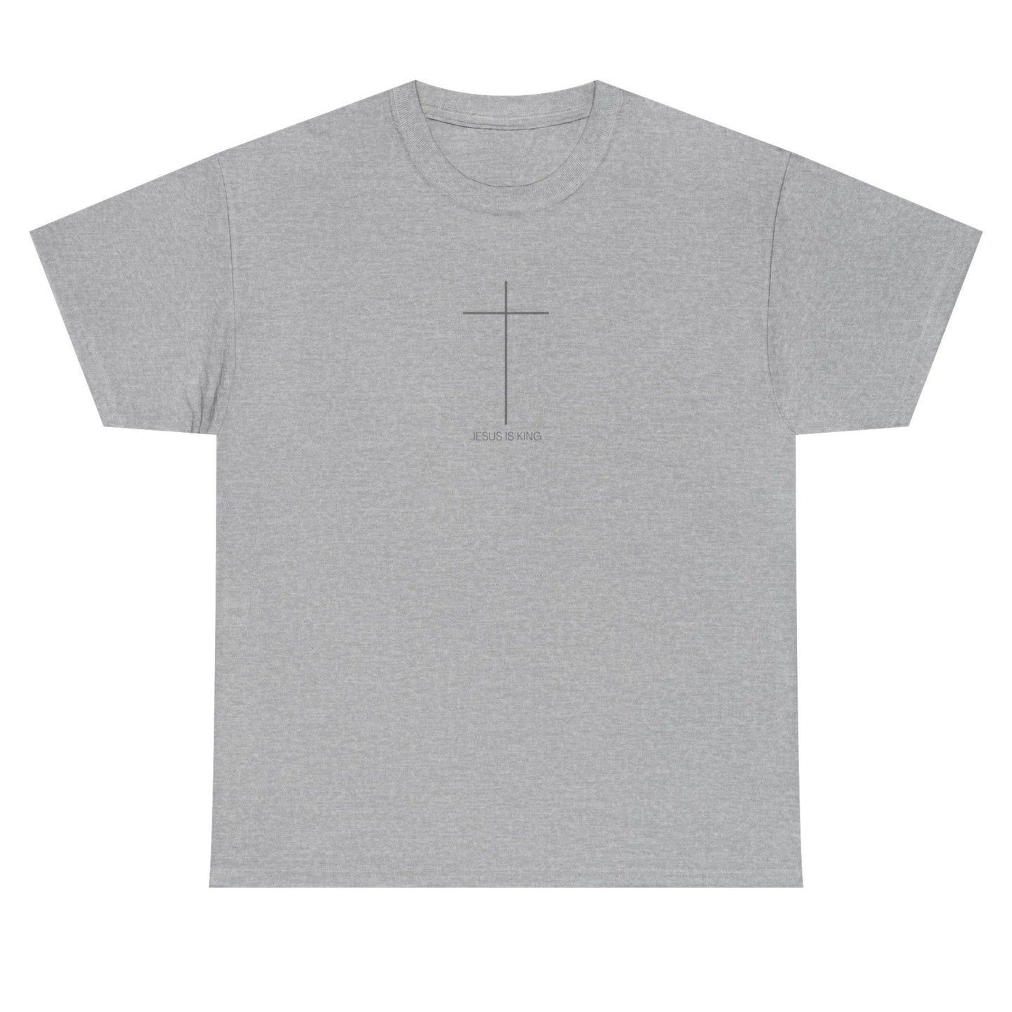 Christian Cross Minimalist Unisex T‑Shirt — Jesus IS King