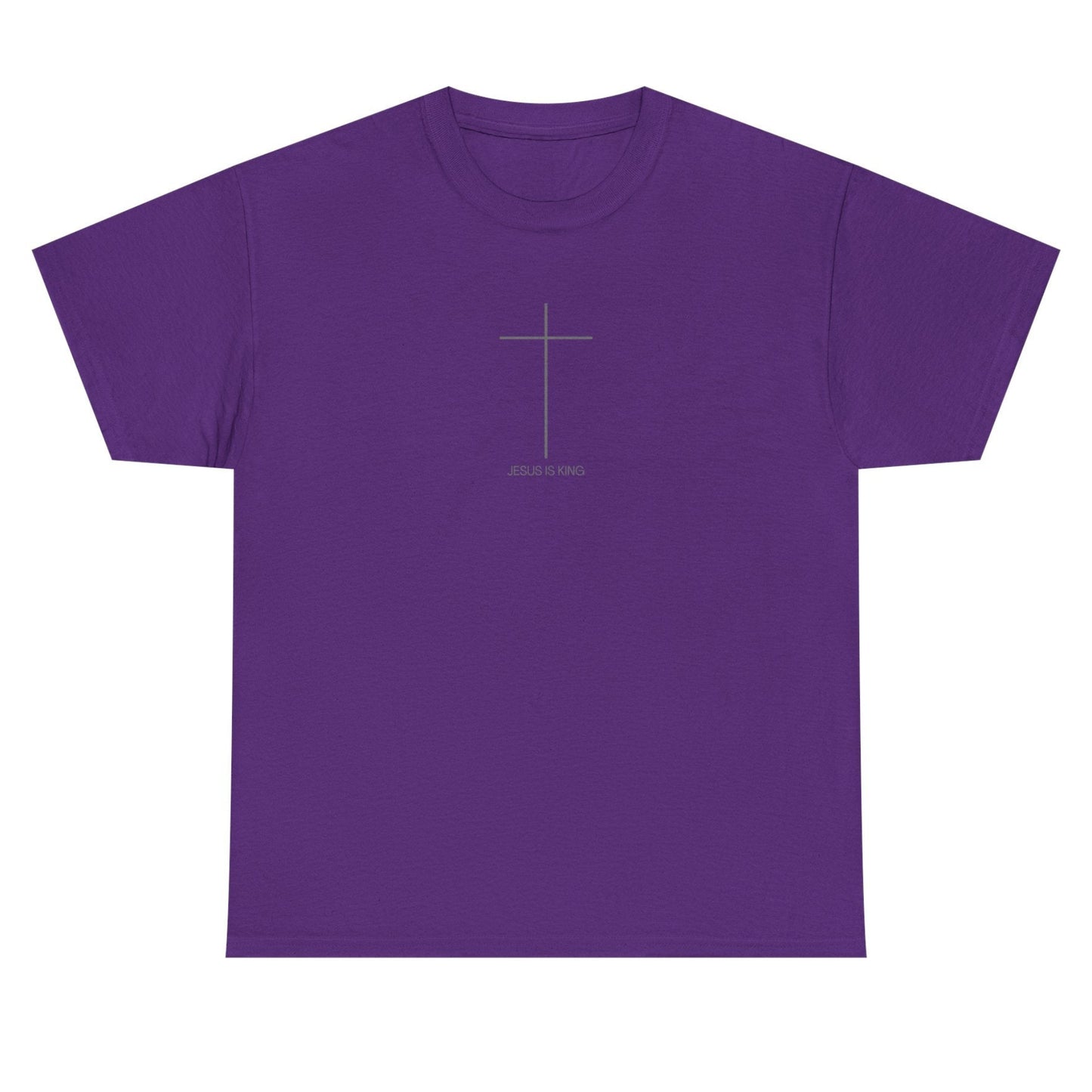 Christian Cross Minimalist Unisex T‑Shirt — Jesus IS King