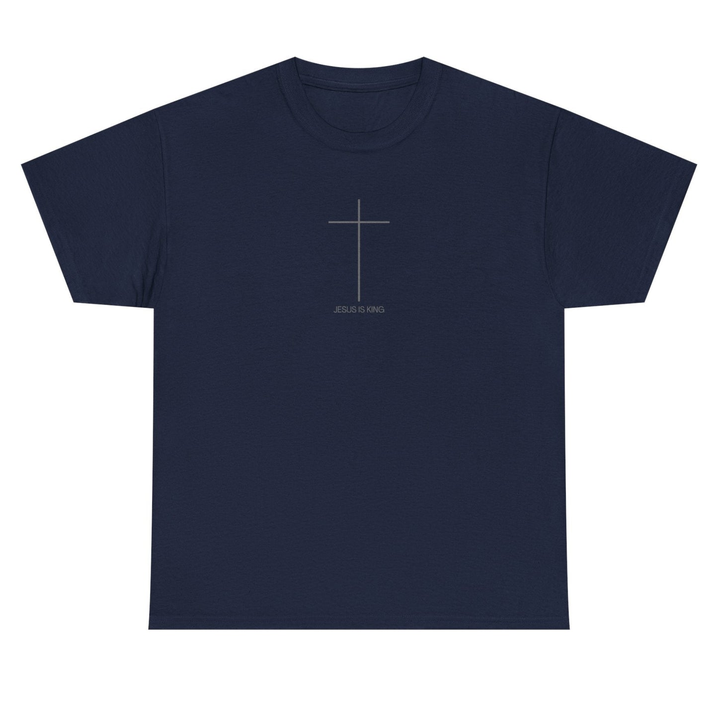 Christian Cross Minimalist Unisex T‑Shirt — Jesus IS King