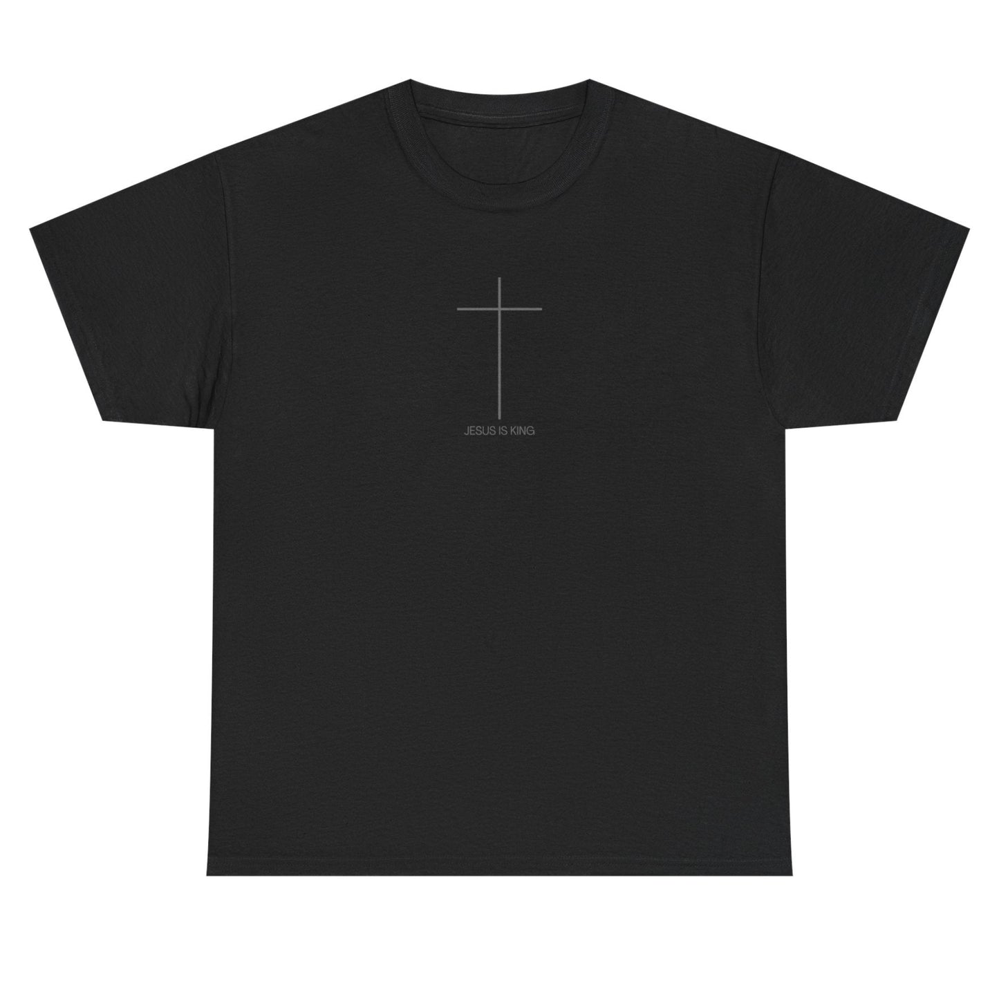 Christian Cross Minimalist Unisex T‑Shirt — Jesus IS King