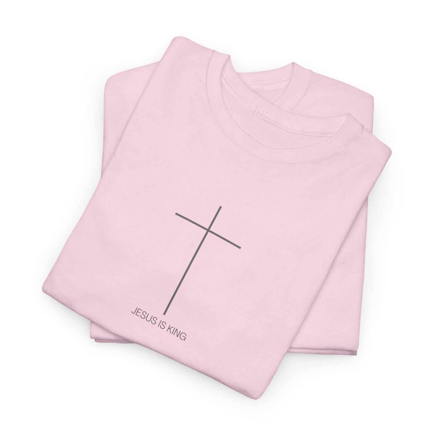 Christian Cross Minimalist Unisex T‑Shirt — Jesus IS King