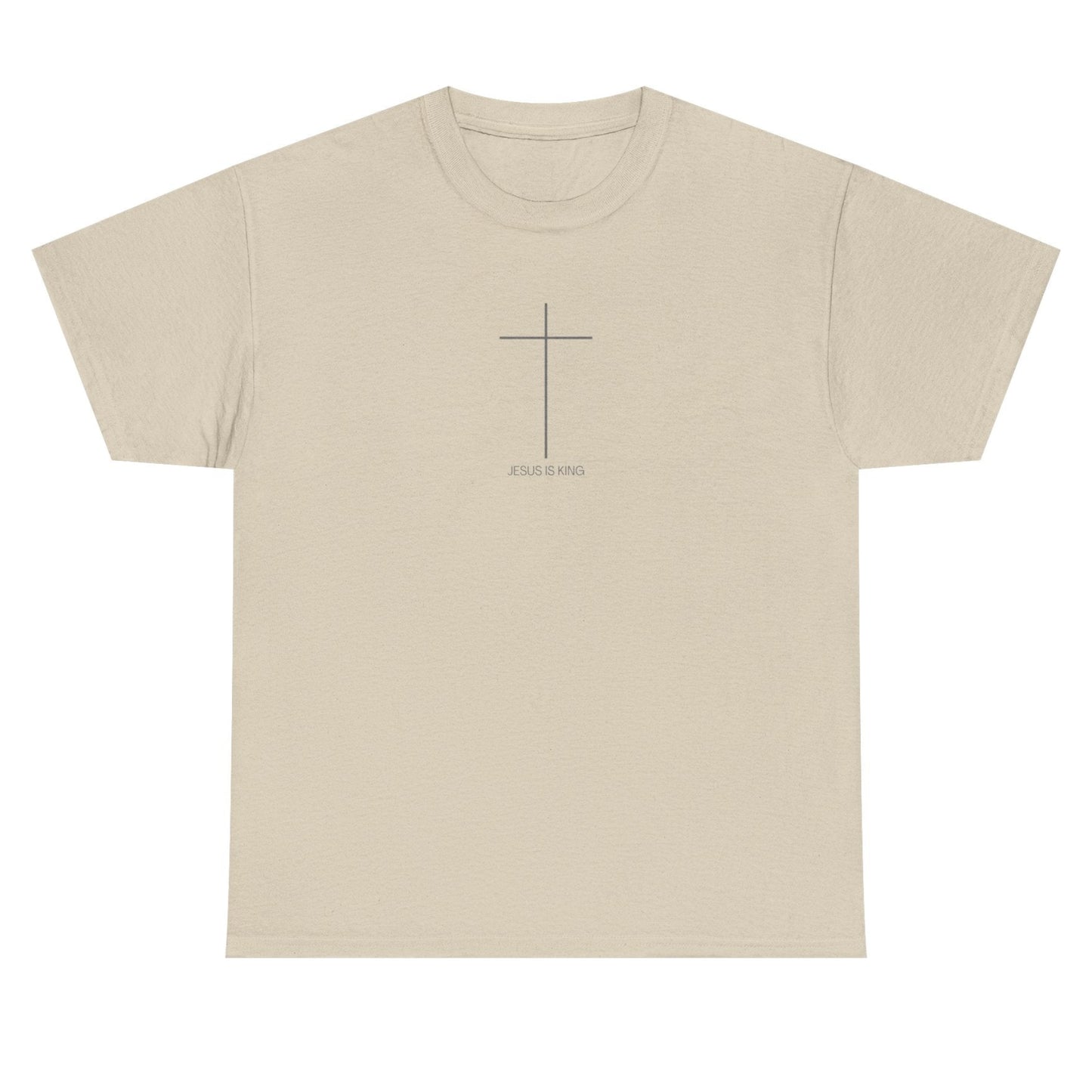 Christian Cross Minimalist Unisex T‑Shirt — Jesus IS King