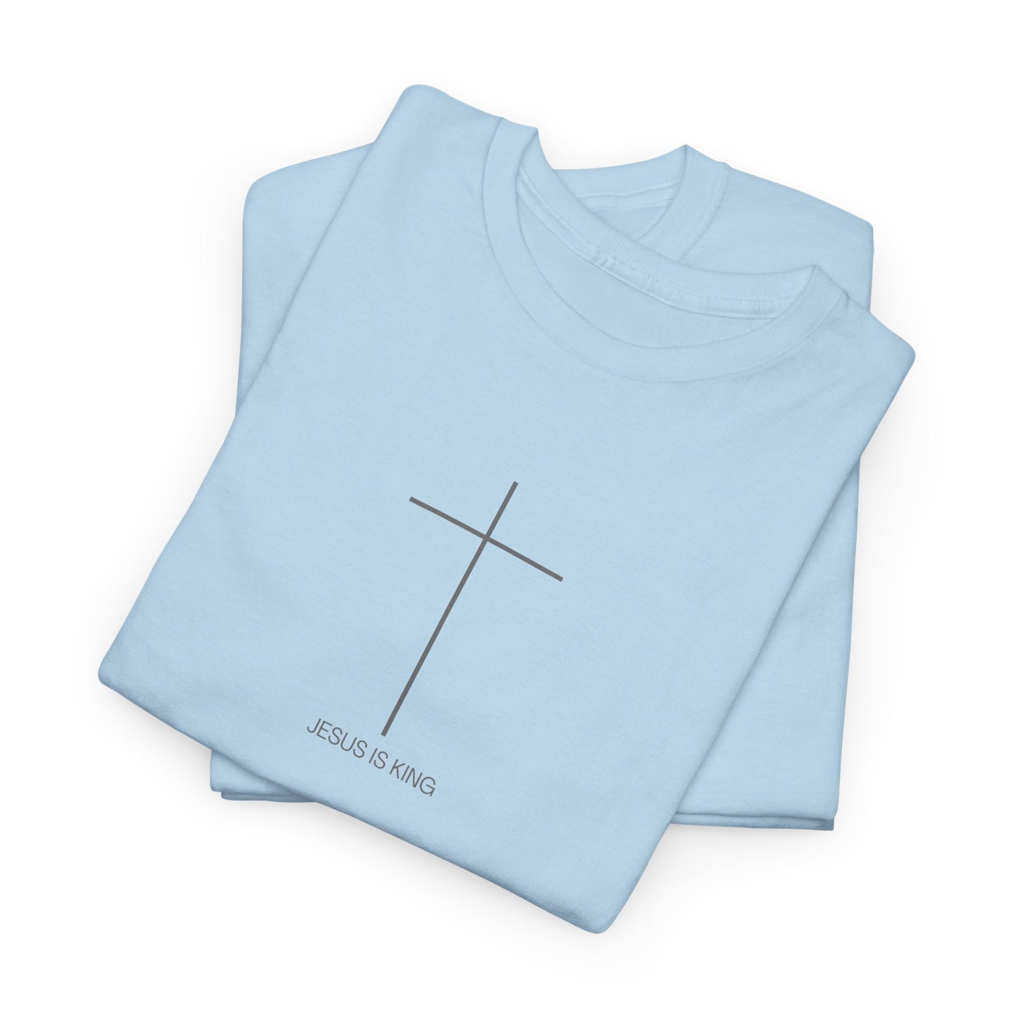 Christian Cross Minimalist Unisex T‑Shirt — Jesus IS King