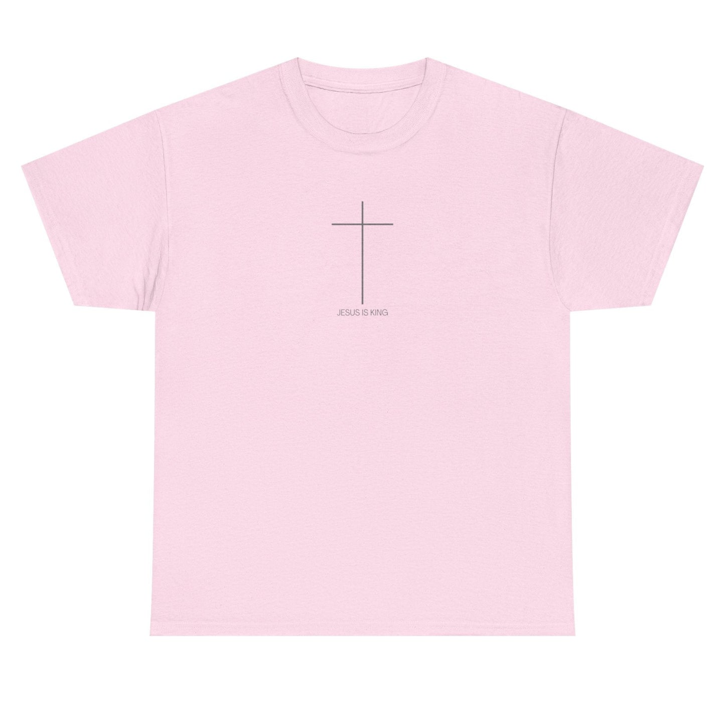 Christian Cross Minimalist Unisex T‑Shirt — Jesus IS King