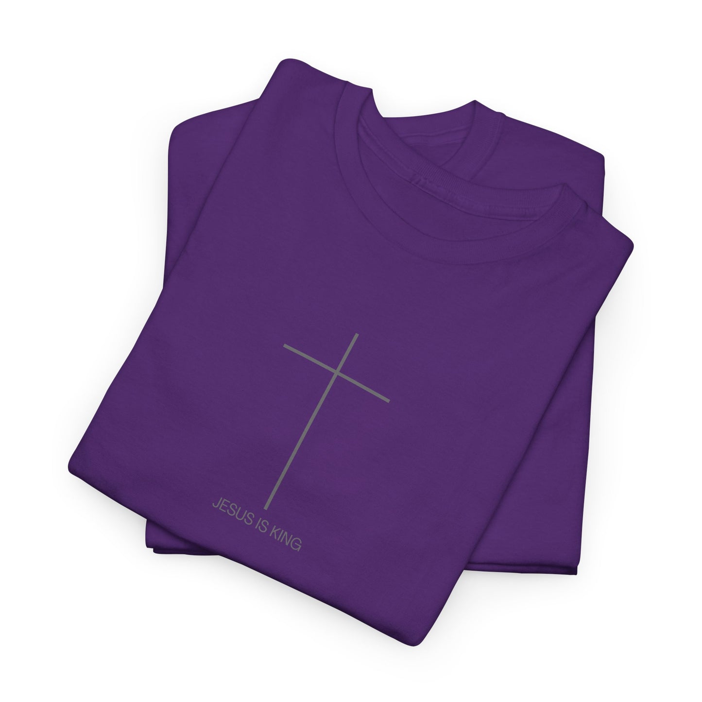 Christian Cross Minimalist Unisex T‑Shirt — Jesus IS King