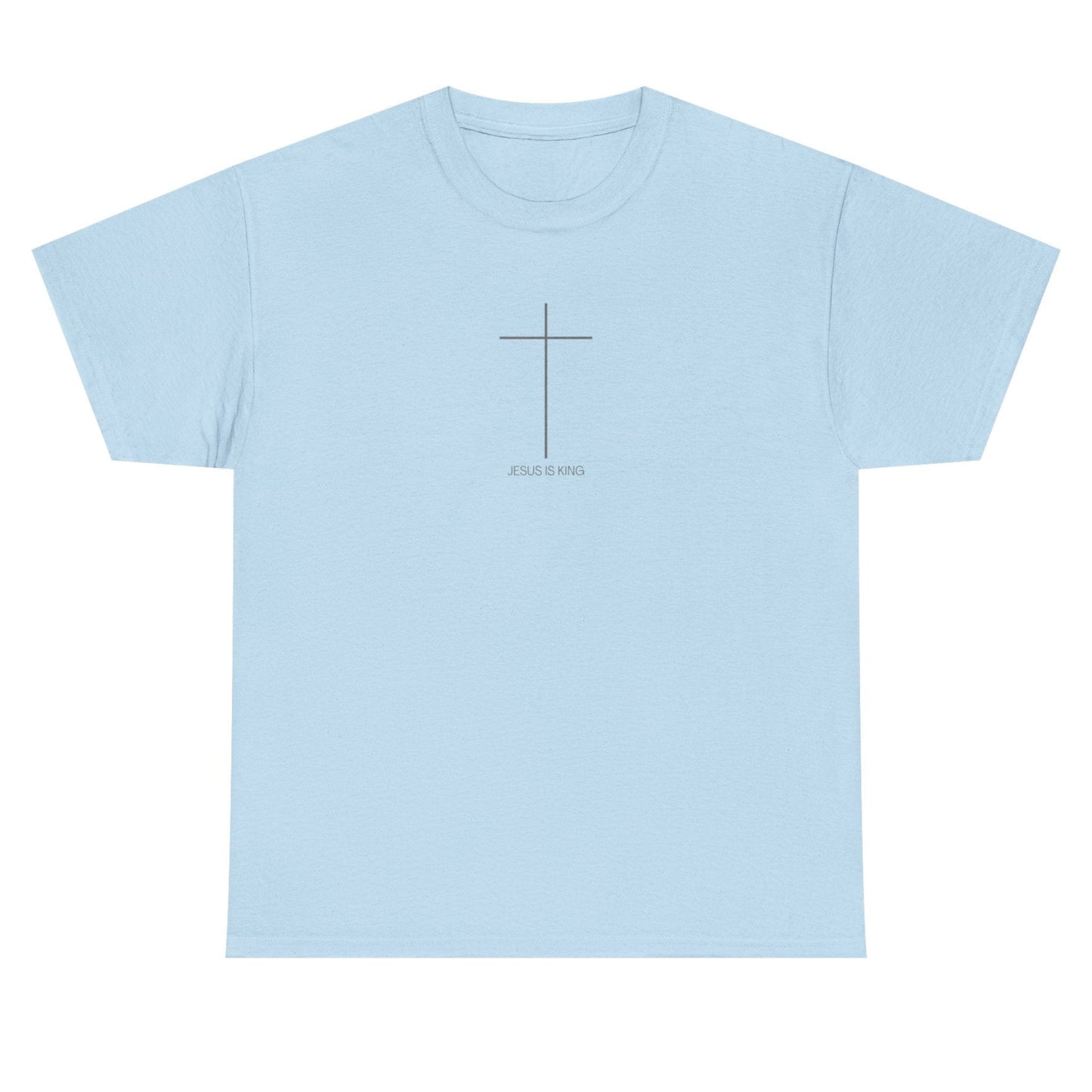 Christian Cross Minimalist Unisex T‑Shirt — Jesus IS King