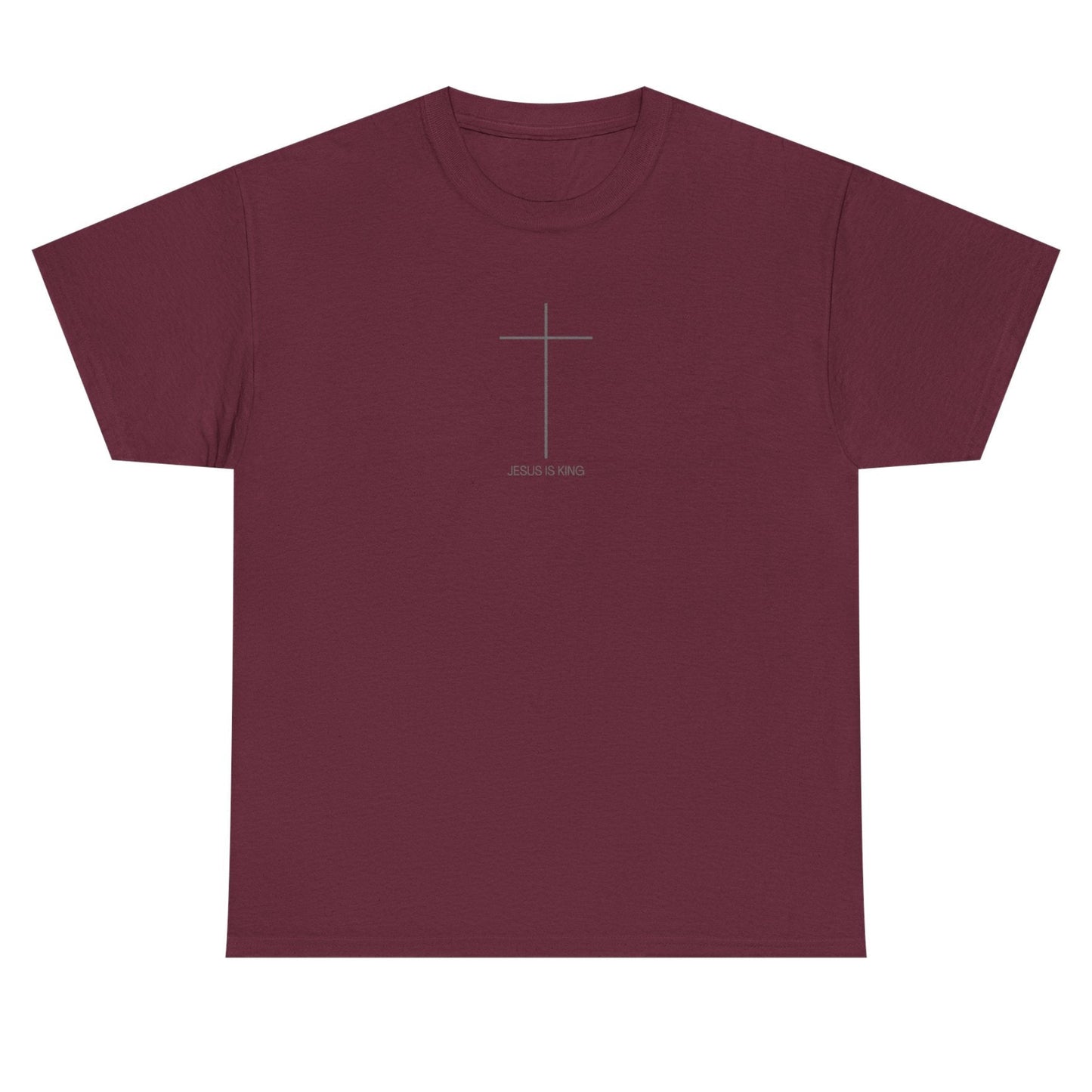 Christian Cross Minimalist Unisex T‑Shirt — Jesus IS King