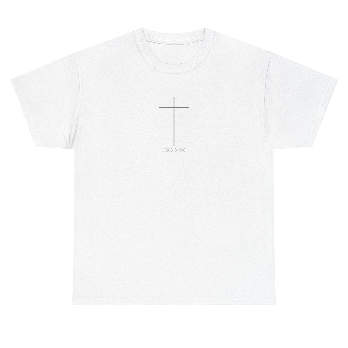 Christian Cross Minimalist Unisex T‑Shirt — Jesus IS King