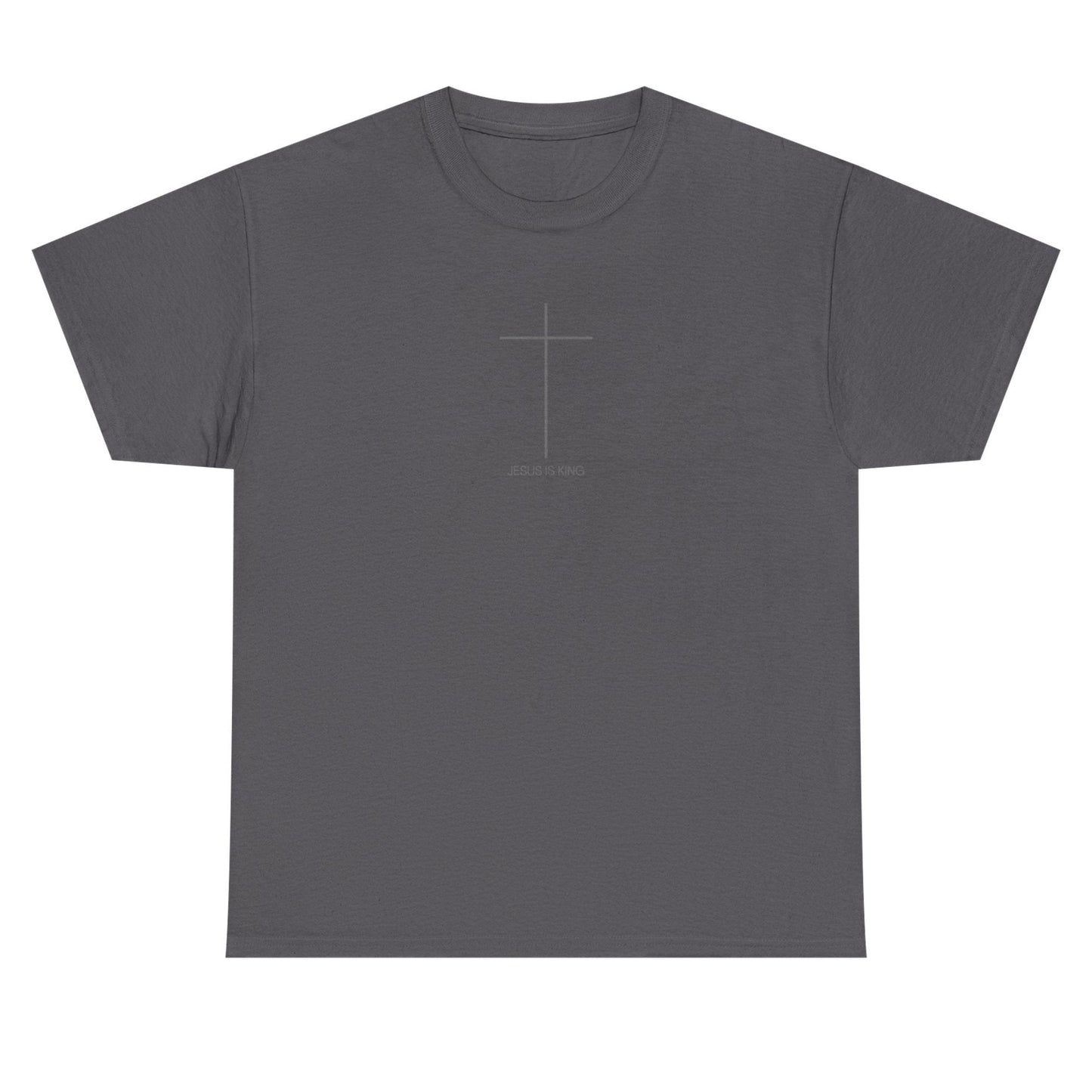Christian Cross Minimalist Unisex T‑Shirt — Jesus IS King