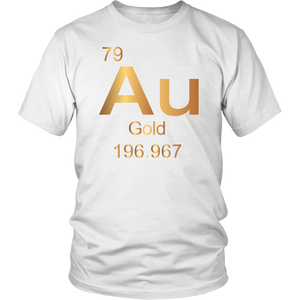Gold "Au" The Element - Unisex + Women's T-Shirt