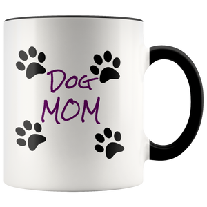 Dog Mom 11oz Ceramic Mug - Dishwasher and Microwave Safe