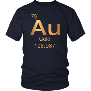 Gold "Au" The Element - Unisex + Women's T-Shirt