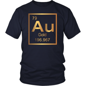 Gold "Au" Periodic Table Element - Unisex + Women's T-Shirt