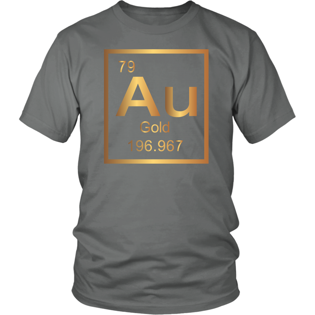Gold "Au" Periodic Table Element - Unisex + Women's T-Shirt