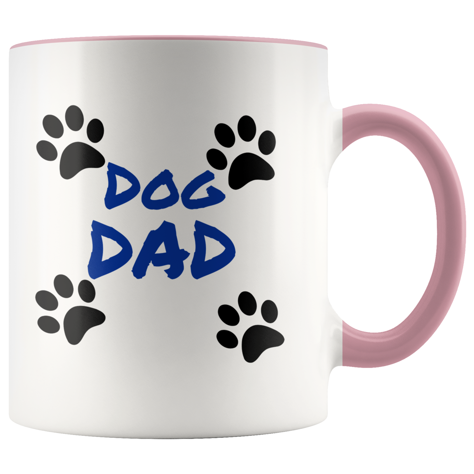 Dog Dad 11oz Ceramic Mug - Dishwasher and Microwave Safe