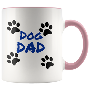 Dog Dad 11oz Ceramic Mug - Dishwasher and Microwave Safe