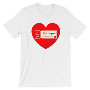 Heart Love Coupon Short-Sleeve Unisex T-Shirt