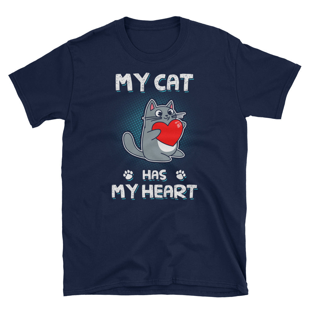 My Cat Has My Heart Short-Sleeve Unisex T-Shirt