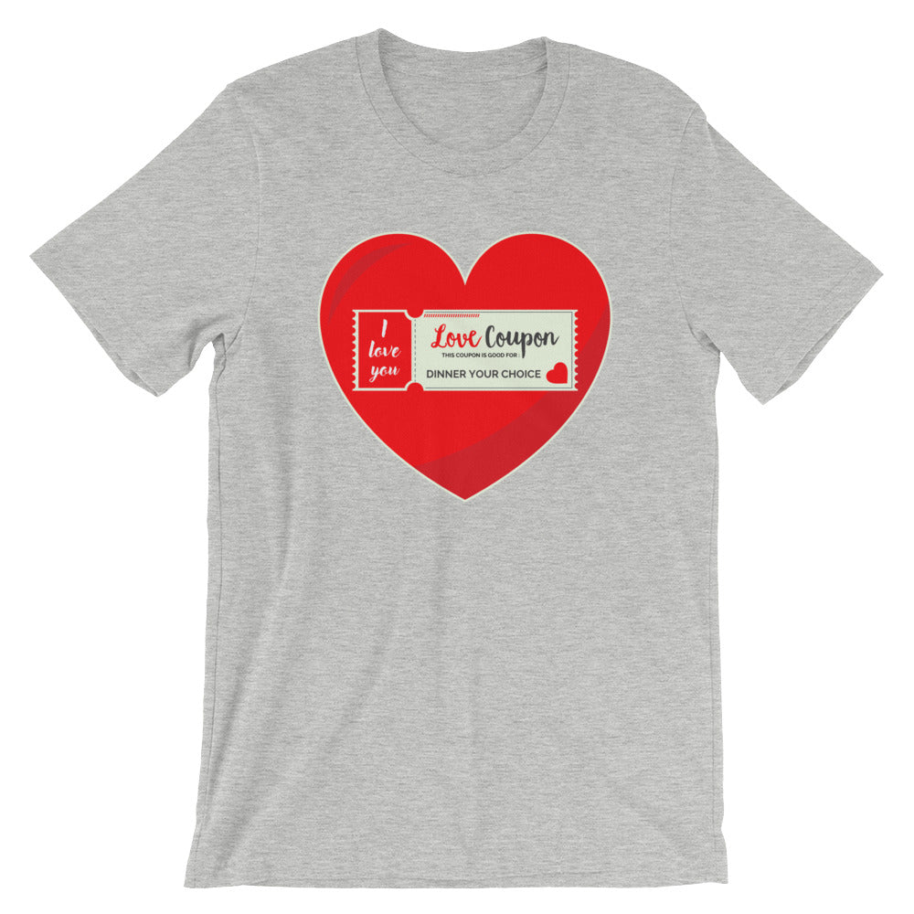 Heart Love Coupon Short-Sleeve Unisex T-Shirt