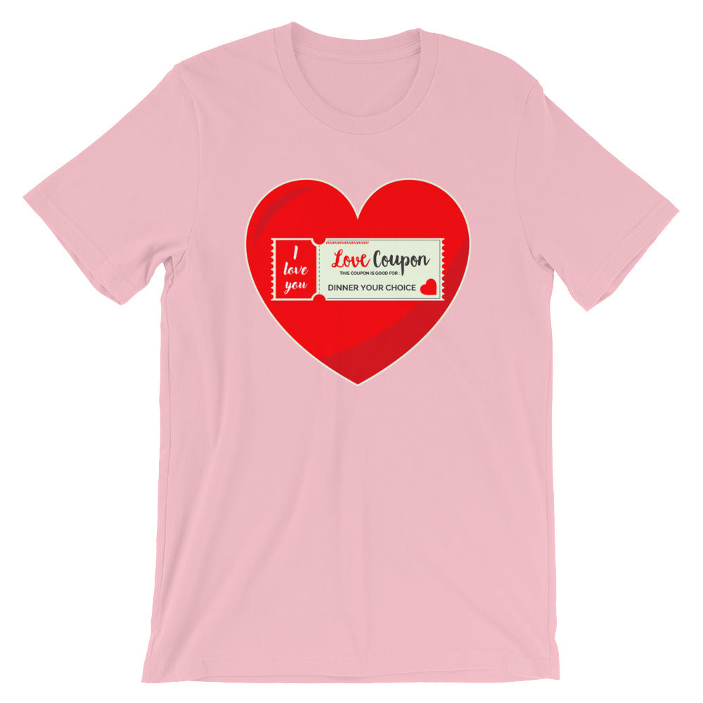 Heart Love Coupon Short-Sleeve Unisex T-Shirt