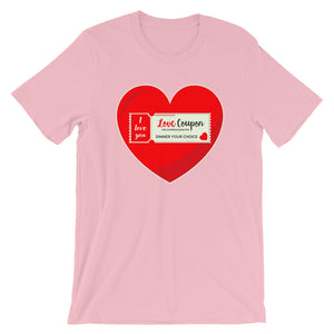 Heart Love Coupon Short-Sleeve Unisex T-Shirt