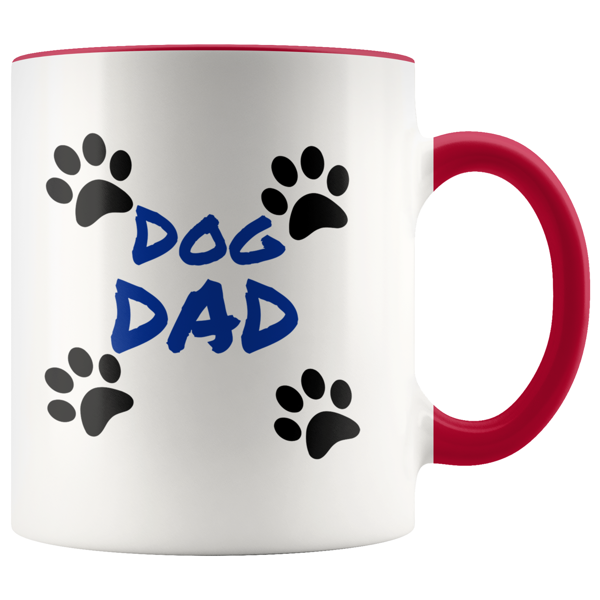 Dog Dad 11oz Ceramic Mug - Dishwasher and Microwave Safe