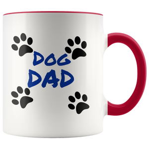 Dog Dad 11oz Ceramic Mug - Dishwasher and Microwave Safe