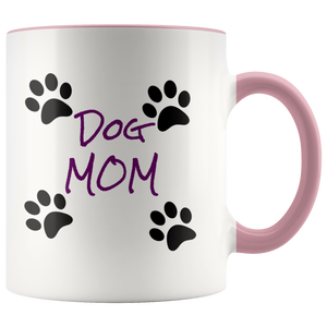 Dog Mom 11oz Ceramic Mug - Dishwasher and Microwave Safe