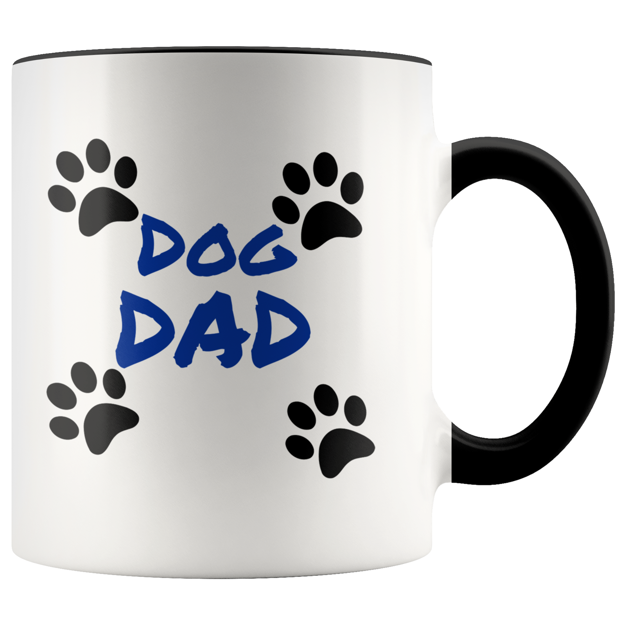 Dog Dad 11oz Ceramic Mug - Dishwasher and Microwave Safe