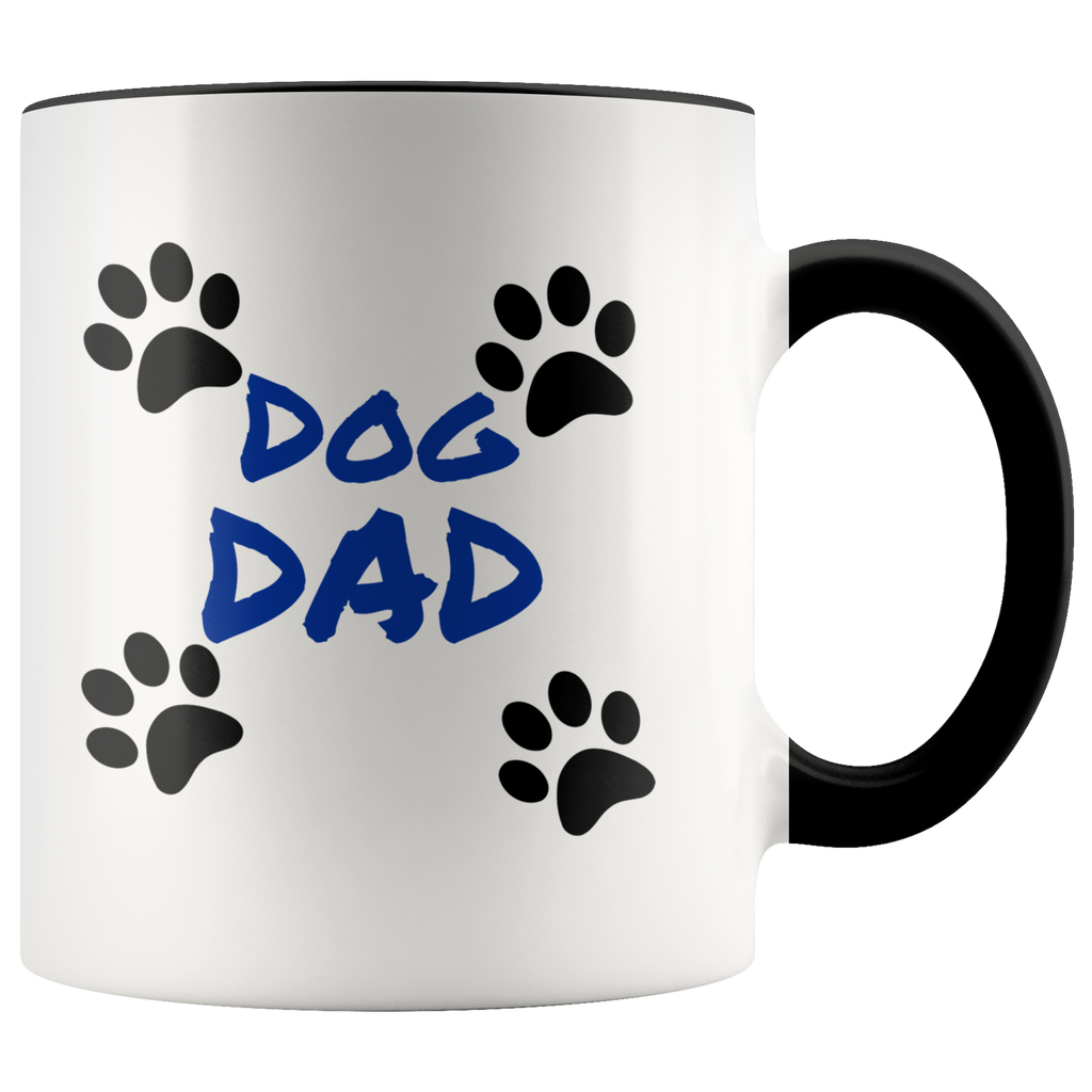 Dog Dad 11oz Ceramic Mug - Dishwasher and Microwave Safe