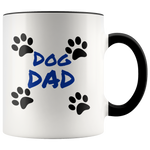 Dog Dad 11oz Ceramic Mug - Dishwasher and Microwave Safe