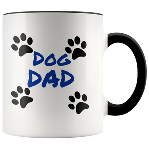 Dog Dad 11oz Ceramic Mug - Dishwasher and Microwave Safe